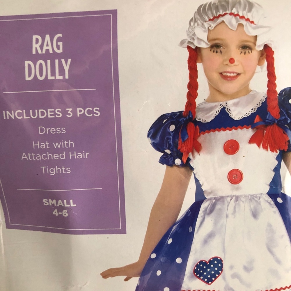 ❤️💙 Rag Doll Costume FREE Halloween MAKEUP Included!!💄 - Picture 4 of 7